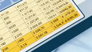 Tabella colorata con dati numerici relativi a cambiamenti fiscali o pensionistici